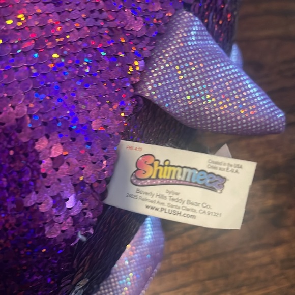 Shimmeez Oliver the Owl Plush / FLIP SEQUINS stuffed animal - Picture 7 of 9